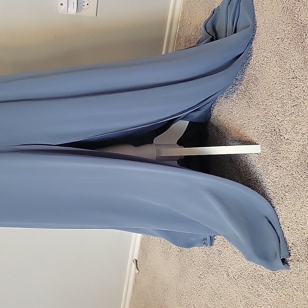 David's Bridal Elegant Blue Evening Gown, Size 6 - Picture 2 of 15